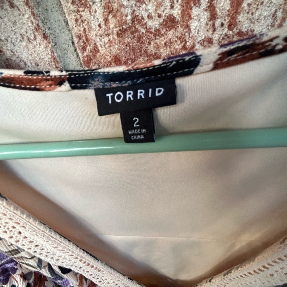 Torrid Mini Gauze Lace-Up Skater Dress 2X - Picture 6 of 11